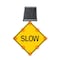 Stop-Lite LED Solar SLOW Sign 30 in (DIA) SS-0003000DA-YD2 - alternate 1