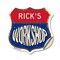 Signmission Rick's Workshop, 18 Inch X 18 Inch, Vinyl Decal SHI-D-18-489-RICK - alternate 1
