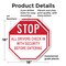 Signmission Stop All Drivers Check in With Secu, 18 inch X 18 inch, Plastic Sign, 2PK OC-P-2PACK-18-216 - alternate 7