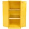 Securall Flammable Storage Cabinet, 60 Gallon, 2 Shelves, 31 in W x 65 in H x 31 in D, Yellow A160 - alternate 1