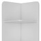 Homeroots 15" Black And White Accent Cabinet With Four Shelves 518207 - alternate 5