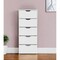 Homeroots 18" White Five Drawer Standard Chest 544039 - alternate 8