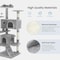 Simple Deluxe Cat Tree for Indoor Cats, 54 Inches Cat Tower with Scratching Post, Multi-Level Climbing Tree Cat H 3A88CATTREE54INLGRY - alternate 6