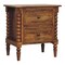 Homeroots 24" Brown Solid Wood Two Drawer Nightstand 701711 - alternate 9