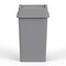 Regal Altair 35 Gallon Square Gray Plastic Trash Can with Drop Shot Swing Lid, Heavy Duty Resin Construction ZR-TC-100-GR-35-SW-KIT - alternate 4