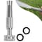 Morvat Nickel Plated Brass Metal Twist Garden Hose Nozzle MOR-NP-BNOZZLE-2-A - alternate 1