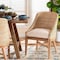 Bali & Pari Jasper Woven Seagrass Dining Chair, White Wash 265-14530-ZORO - alternate 8