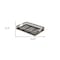 Homeroots Set of Two Black Rectangular Solid Wood Serving Tray With Handles 516320 - alternate 5