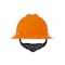 Msa Safety V-Gard Slotted Full Brim Hard Hat, Fas-Trac III Suspension, Type I, Class E, Hi-Vis Orange 10021292 - alternate 3
