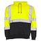 Dome75 Hi-Vis Pullover Hoodie, ANSI/ISEA 107-2020 Class 3, Polyester, Hi-Vis Yellow/Black Bottom, MD DHP1632 - alternate 6