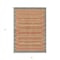 Homeroots 3' X 5' Pewter And Gold Striped Washable Indoor Outdoor Area Rug 610498 - alternate 7