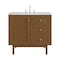 James Martin Vanities Laurent 36" Single Vanity, Honey Oak w/ 3 CM Ethereal Noctis Silestone Top 545-V36-HNO-3ENC - alternate 1