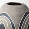 Homeroots 10" Brown And White Abstract Cylinder Ceramic Table Vase 397558 - alternate 5