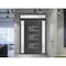 Vdomdoors Front Exterior Prehung Metal-Plastic Door, Manux 8933 Antracite Grey, 2 Side and Top Sidelite Trans MANUX8933EXD-ANT-W16+36+16xH80+14-LH - alternate 3