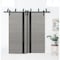 Sartodoors Sliding Closet Barn Bypass Doors 84 x 96 inches, Planum 0040 Grey Oak with Black Glass, Sturdy 8ft PLANUM0040BBB-SS-8496 - alternate 7