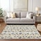 Homeroots 3' X 5' Gray And Ivory Abstract Washable Indoor Outdoor Area Rug 614161 - alternate 9