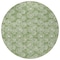 Homeroots 8' Green And Ivory Round Geometric Washable Indoor Outdoor Area Rug 583344 - alternate 9