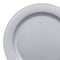 Smarty Had A Party 10" Matte Steel Gray Round Disposable Plastic Dinner Plates (120 Plates), 120PK 4850STGR-CASE - alternate 6