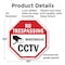 Signmission No Trespassing Monitored By CCTV, 10 Inch X 10 Inch, Plastic Sign OC-P-10-33 - alternate 6