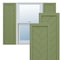 Ekena Millwork True Fit PVC Single Panel Herringbone Modern Style Fixed Mount Shutters, Moss Green, 18W x 44H, PR TFP001HB18X044MG - alternate 1