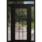 Vdomdoors Front Exterior Prehung Metal-Plastic Door Clear Glass / MANUX 8355 Matte Black / Office Commercial MANUX8355EXD-BLK-W14+36+14xH80+14-RH-I - alternate 1
