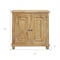 Homeroots 34in Light Brown Solid Wood Sideboard with Two Doors 488492 - alternate 6