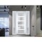 Vdomdoors Front Exterior Prehung FiberGlass Door Frosted Glass / Manux 8002 White Silk / 2 Sidelight Exterior MANUX8002EXD-WS-W14+30+14 x H80-LH - alternate 2
