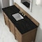 James Martin Vanities Brittany 60" Single Vanity, Pecan w/ 3 CM Phantome Eclos Top 655-V60S-PCN-3PHT - alternate 9
