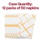 Smarty Had A Party White with Gold Diamond Paper Dinner Napkins 600 Napkins, 600PK 3196-CASE - alternate 7