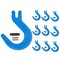 Mytee Products 5/16 inGrade100 Clevis Foundry Hook - WLL 5700LBS Blue Clevis Hook for Towing, 10PK FH516-G100x10 - alternate 1