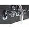 Kingston Brass 7-Inch Adjustable Wall Mount Clawfoot Tub Faucet, Polished Chrome AE8151CG - alternate 4