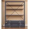 Homeroots Gunmetal Three Tier Bookcase 486287 - alternate 5