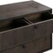 Homeroots 63" Gray Solid Wood Three Drawer Dresser 518623 - alternate 6