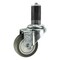 Service Caster 3'' Thermoplastic Rubber Wheel Swivel 1-1/8'' Expanding Stem Caster SCC-EX20S314-TPRB-118 - alternate 1
