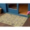 Homeroots 3' X 5' Yellow Gray And Charcoal Oriental Washable Indoor Outdoor Area Rug 582080 - alternate 1