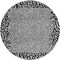 Homeroots 8' Gray Round Animal Print Washable Indoor Outdoor Area Rug 607652 - alternate 7
