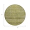 Homeroots 8' Artichoke Green And Ivory Round Geometric Washable Indoor Outdoor Area Rug 630485 - alternate 2