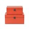 Homeroots Set of Two Coral Wooden Storage Boxes, 2PK 399680 - alternate 5
