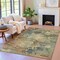 Homeroots 3' X 5' Gray Beige And Khaki Abstract Washable Indoor Outdoor Area Rug 630735 - alternate 5