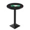 Holland Bar Stool Co 42" Blk Wrinkle North Dakota Pub Table, 36" dia. Top L217B4236NorDak - alternate 1