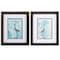 Homeroots 10" X 12" Brushed Silver Frame Hazy Morning Heron, Set Of 2, 2PK 365128 - alternate 1