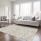 Homeroots 5' X 8' Beige And Ivory Geometric Washable Indoor Outdoor Area Rug 612984 - alternate 7