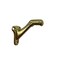 Ives Hand Rail Bracket, Brass, 2-1/4" L X 1-3/8" W 059A3 - alternate 1