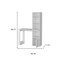 Homeroots 39" White Wood L Shape H-Shape Computer Desk 535152 - alternate 5