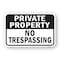 Signmission Private Property No Trespassing No. 2, Heavy-Gauge Aluminum, 18" H, A-1824-24836 A-1824-24836 - alternate 1
