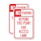 Signmission Beyond This Point Fire Access Lane, 18'' X 24'' 2 Signs, Heavy Gauge Aluminum, 2PK A-1824-2PACK-24327 - alternate 1