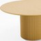 Homeroots 60" Brown Solid Wood Pedestal Base Round Top Dining Table 720981 - alternate 5
