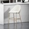 Manhattan Comfort Gracie Barstool in White and Gold BS022-GWH - alternate 1