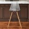 Homeroots 28" Clear And Brown Acrylic And Solid Wood Counter Height Bar Chair 520675 - alternate 1