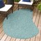 Jonathan Y Evan Modern Rustic Organic Curve Turquoise 9 ft. x 12 ft. Indoor/Outdoor Shaped Area Rug SHP102G-9 - alternate 6